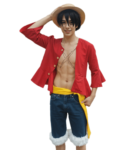 Luffy Red Full Sleeve Shirt – One Piece Anime Apparel ForAnime.in